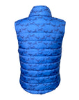 Kerrits Quilted Vest in Blue Jumping Horses