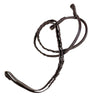 Collegiate Raised Fancy Stitched Laced Reins in Brown 