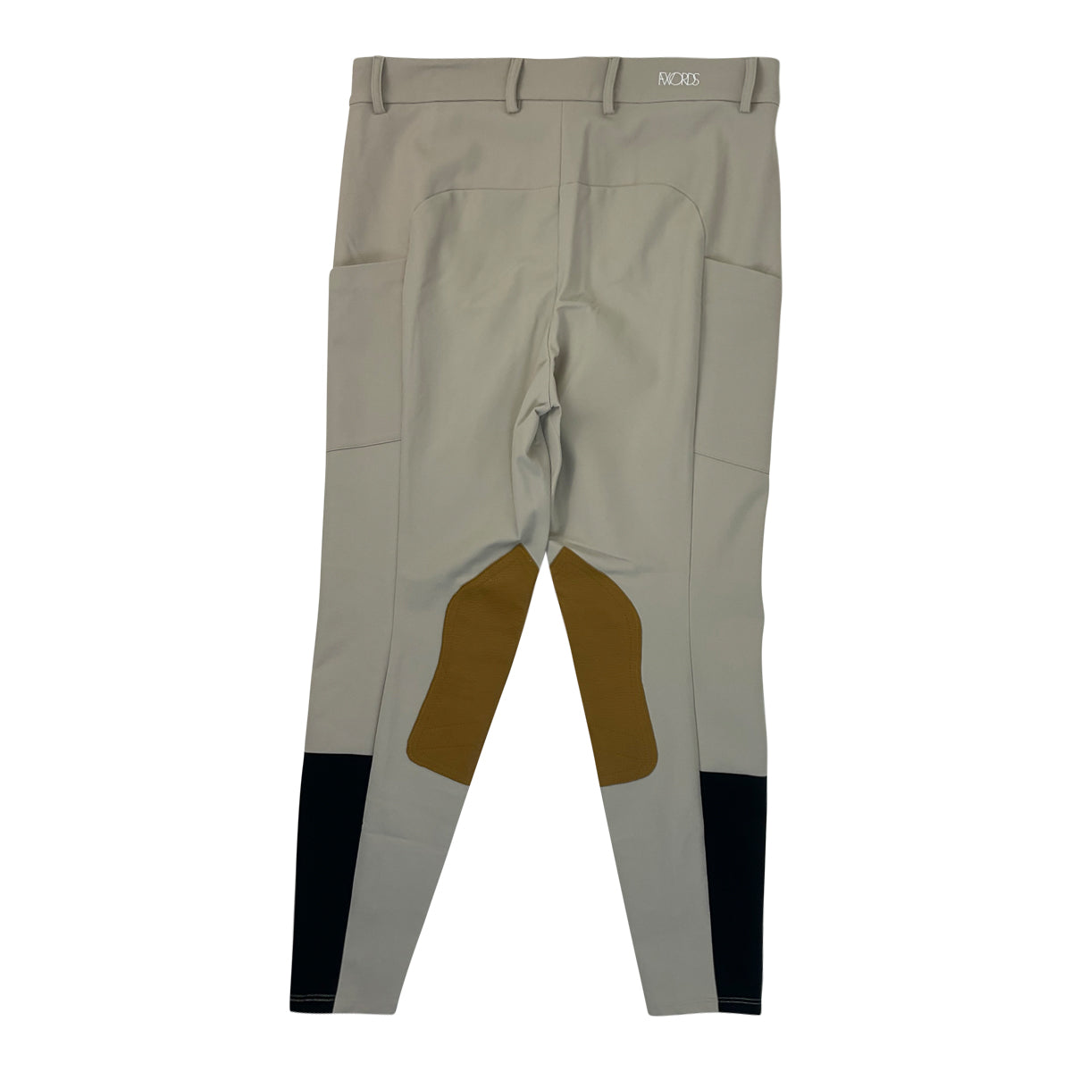 F. Words 'Filly' Leather Knee Patch Breech in Fawn