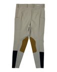 F. Words 'Filly' Leather Knee Patch Breech in Fawn