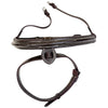 Collegiate Raised Padded Fancy Stitched Flash Noseband in Brown - Full