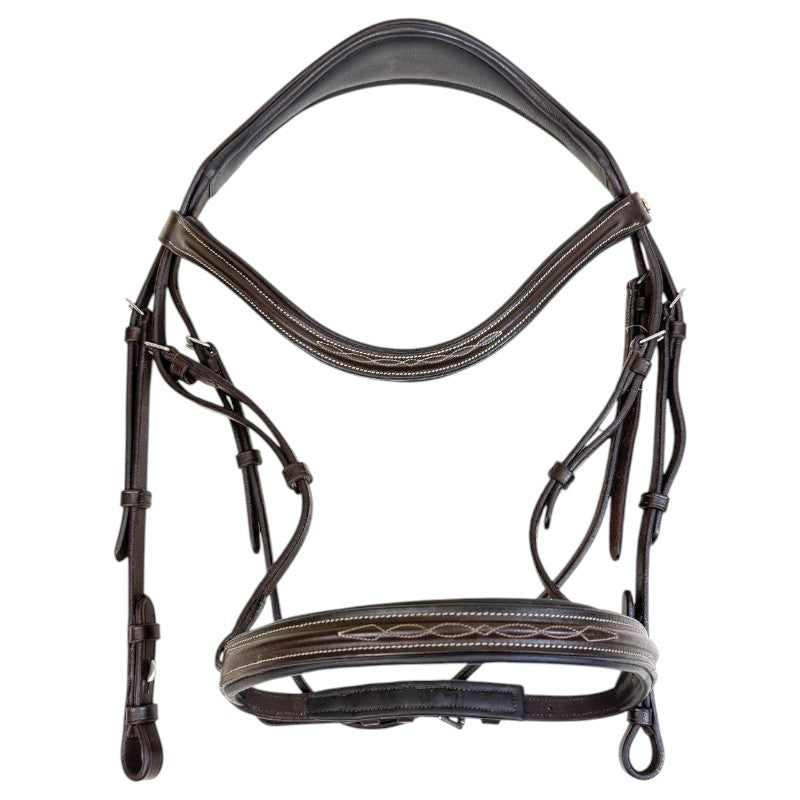 Showmark Ergonomic Hunter Bridle in Brown