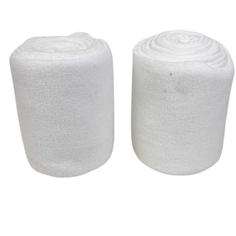 SmartPak Fleece Polo Wraps in White