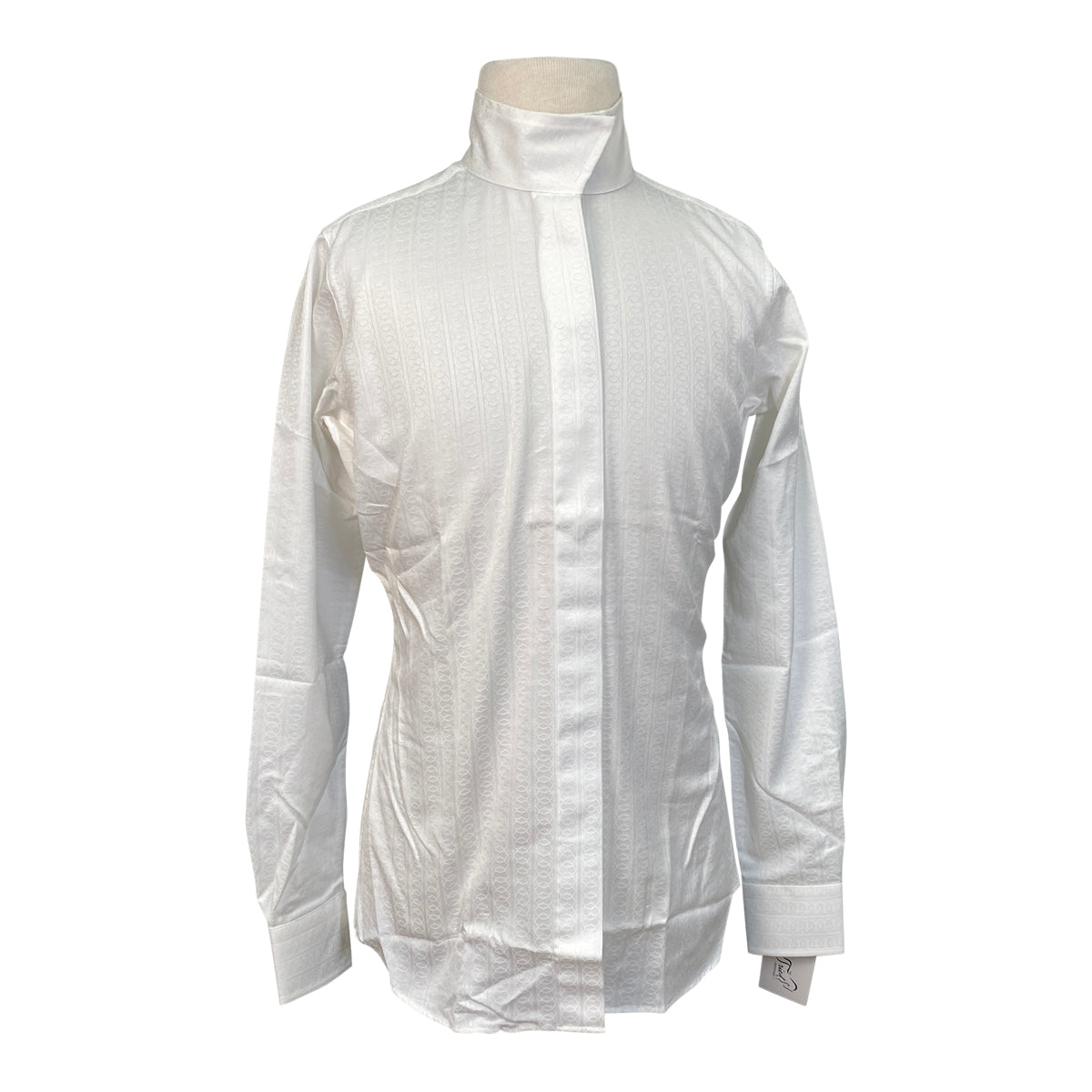 Essex Classics Performance Coolmax Show Shirt in White/Paisley 