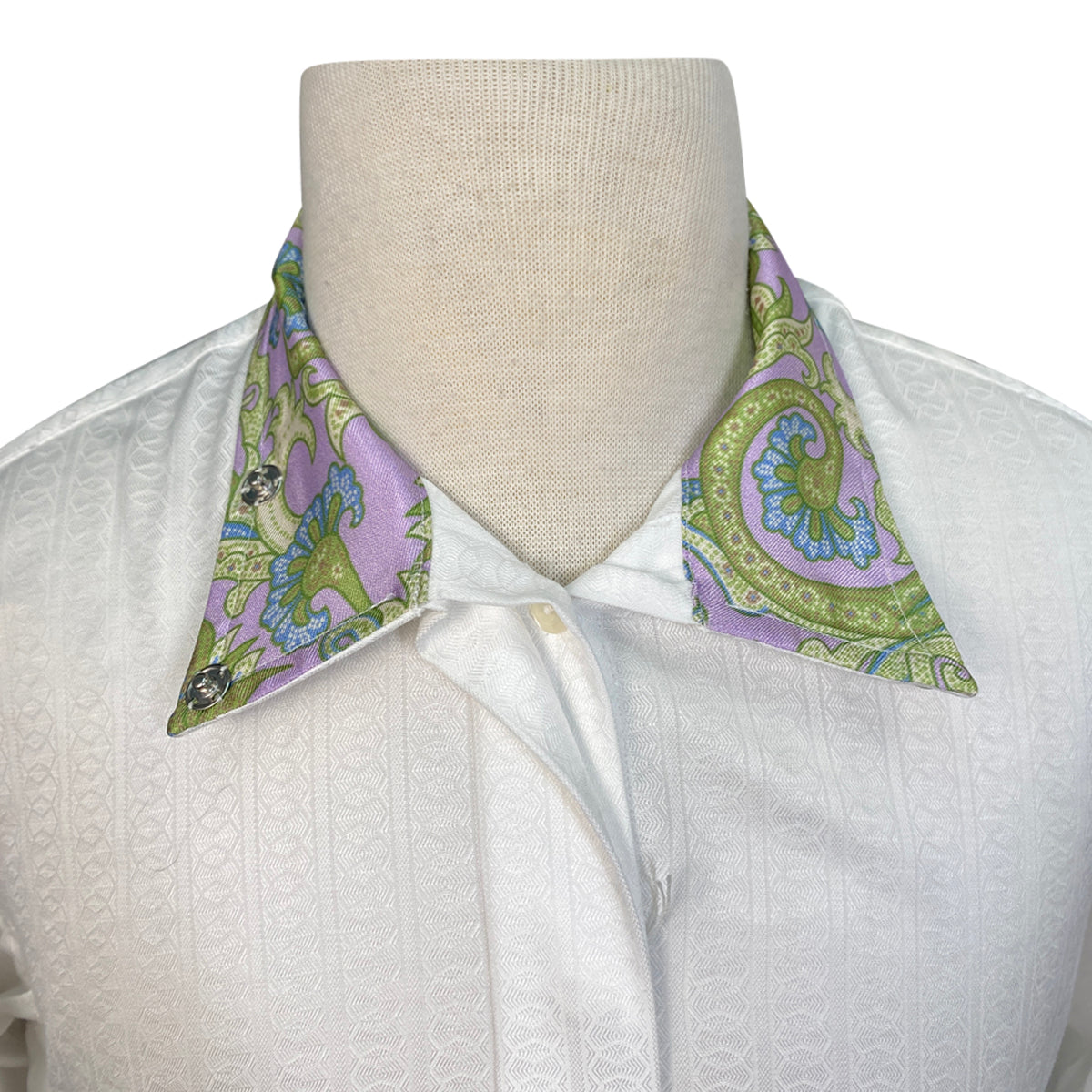 Essex Classics Performance Coolmax Show Shirt in White/Paisley