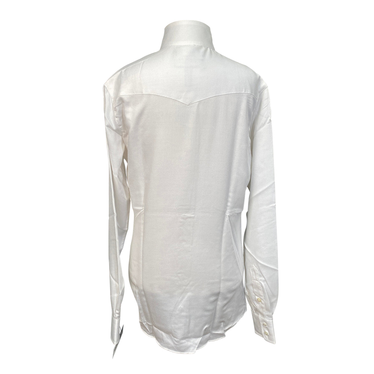 Essex Classics Performance Coolmax Show Shirt in White/Stripped Paisley