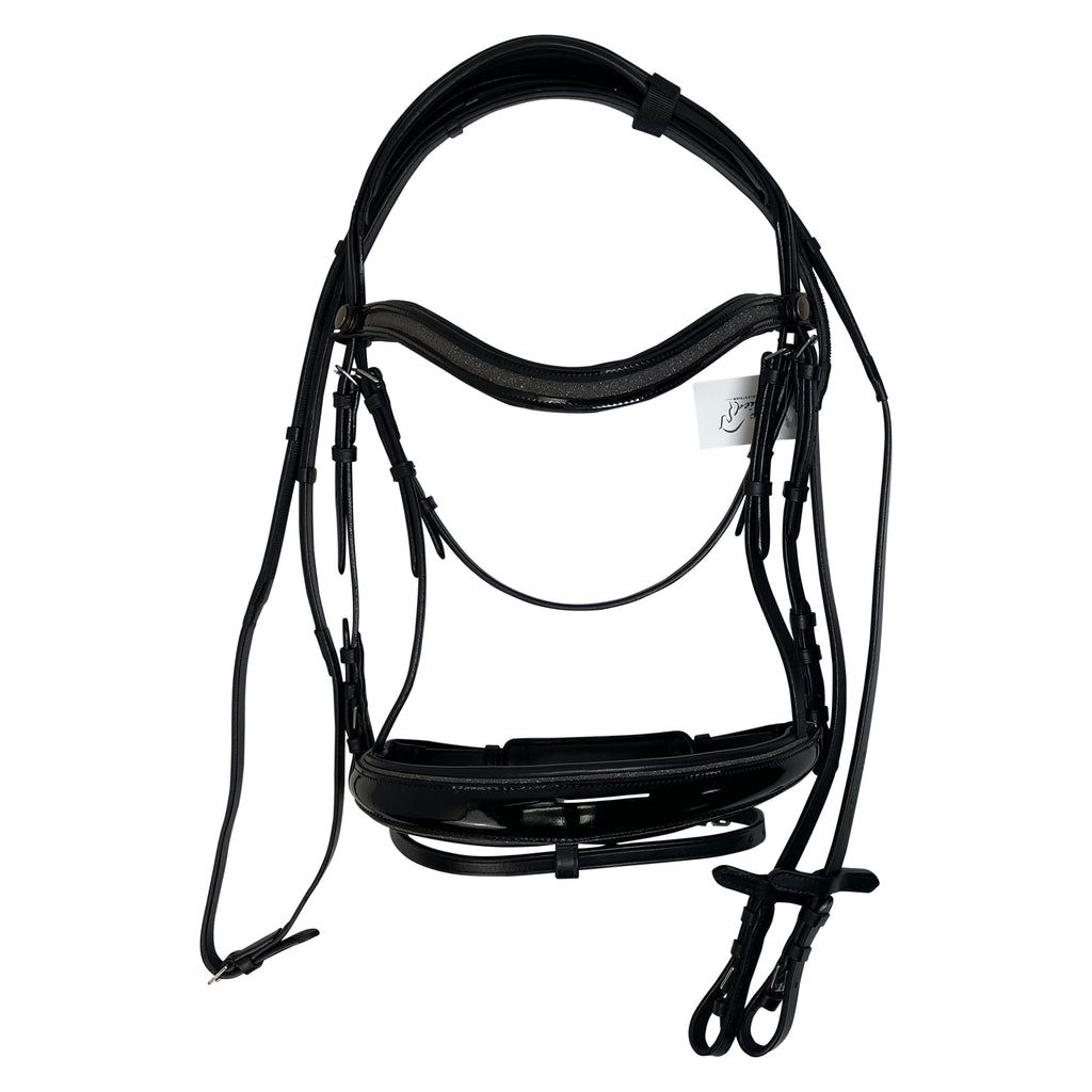 Halter Ego 'Natalie' Patent Flash Bridle in Black