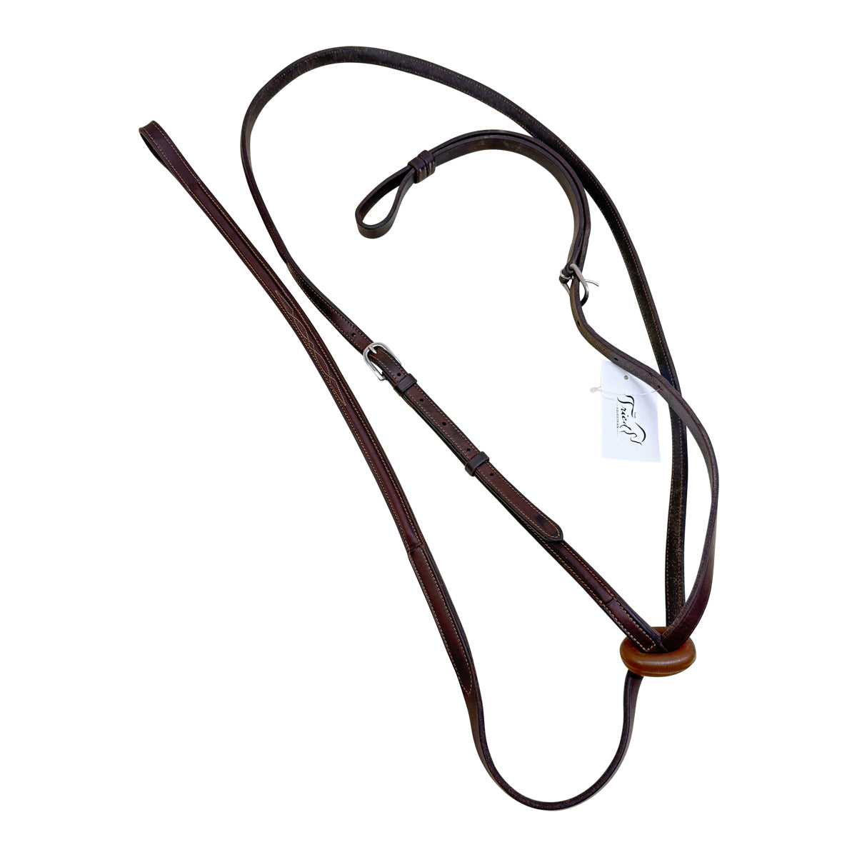 Antarés Fancy Stitched Standing Martingale in Brown