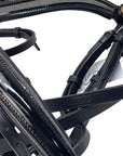 Halter Ego 'Natalie' Patent Flash Bridle in Black