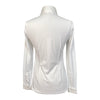 Cavalleria Toscana Jersey L/S Competition Shirt w/Perforated Shoulder Inserts in White w/Black