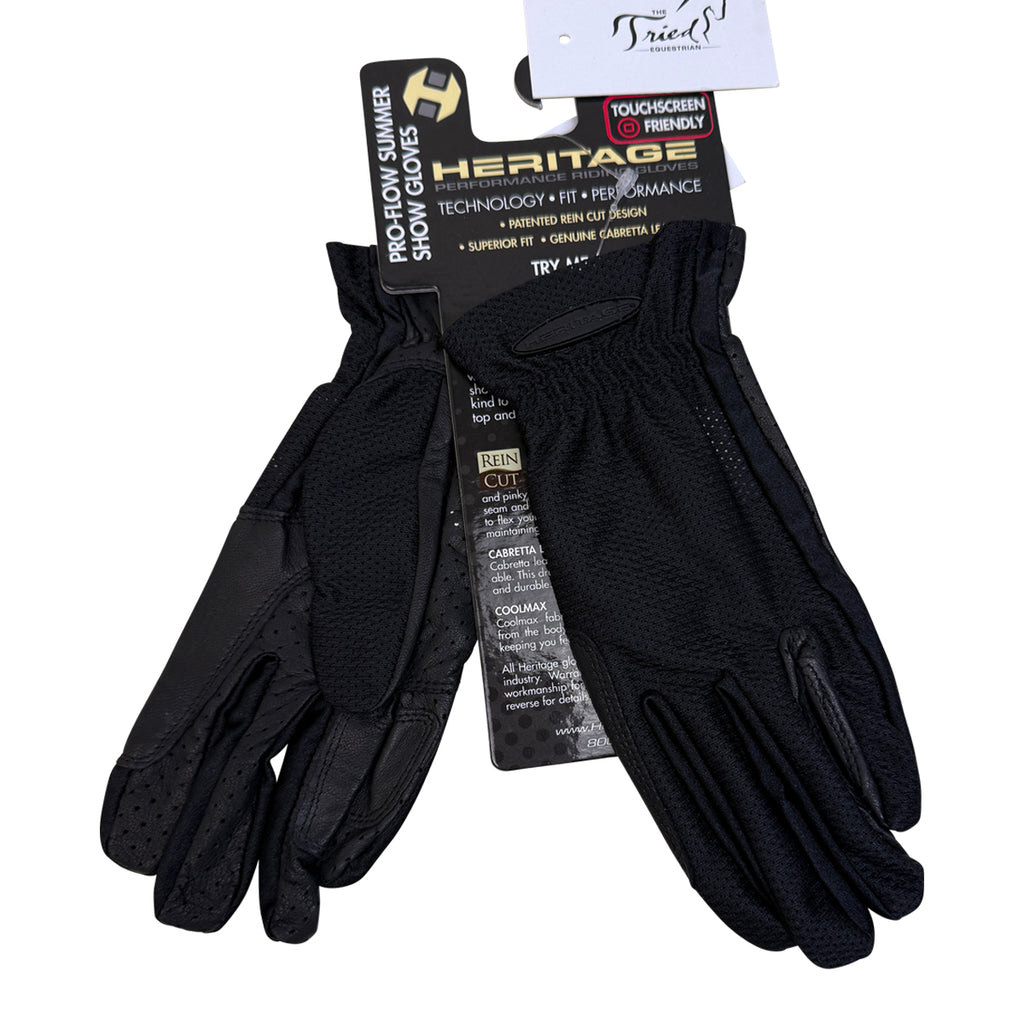 Heritage Pro-Flow Summer Show Glove in Black