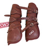 CWD Buckle Leather Tendon Boots in Brown