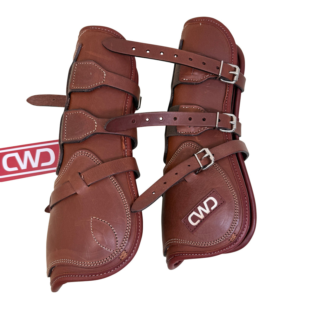 CWD Buckle Leather Tendon Boots in Brown