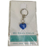 My Barn Child Matte Heart Bridle Charm in Blue