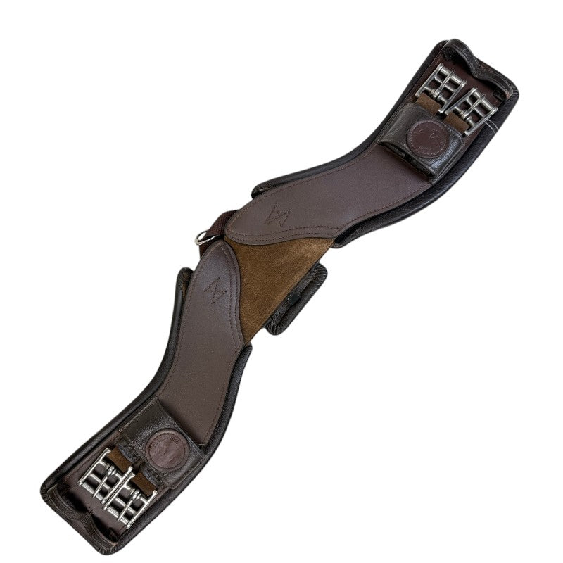 Total Saddle Fit 'StretchTec' Shoulder Relief Dressage Girth in Brown
