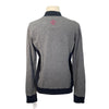 Two Bits Equestrian The Herringbone Full Zip in Grey/Black