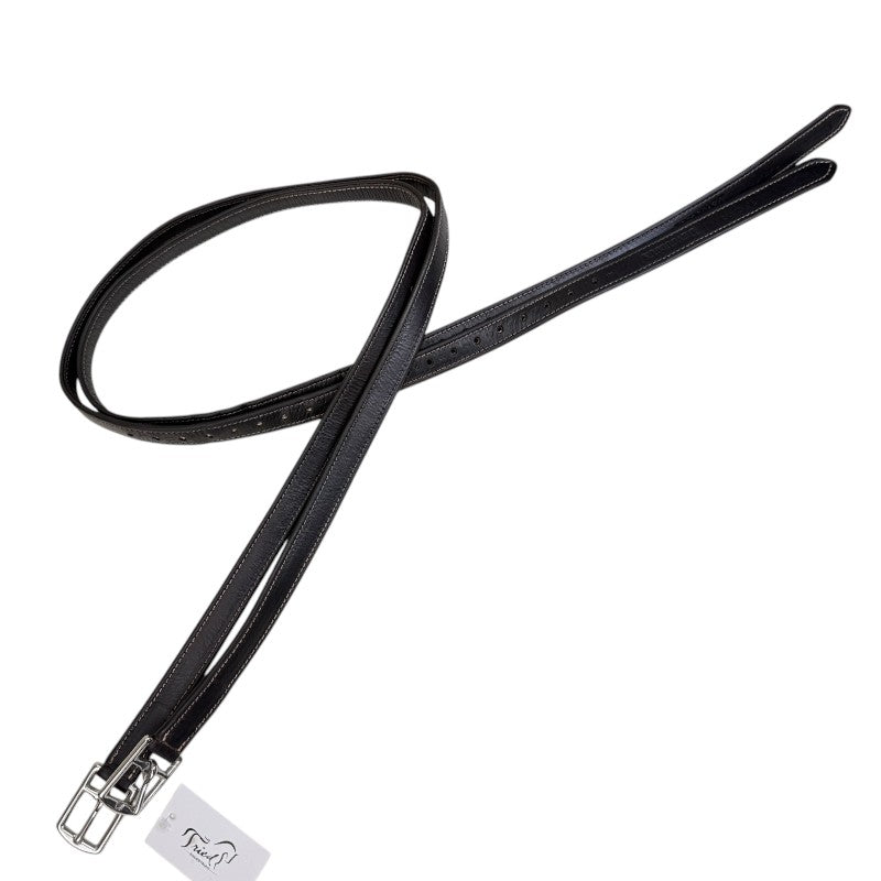 Devoucoux Classic Stirrup Leathers in Dark Brown