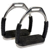 Herm Sprenger 'System-4' Stirrup Irons in Stainless Steel/Black