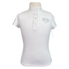 For Horses 'Molly' Competition Shirt in White - Children's 10