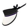 Riata UPF 50 Sun Visor in Bone/Purple Trim