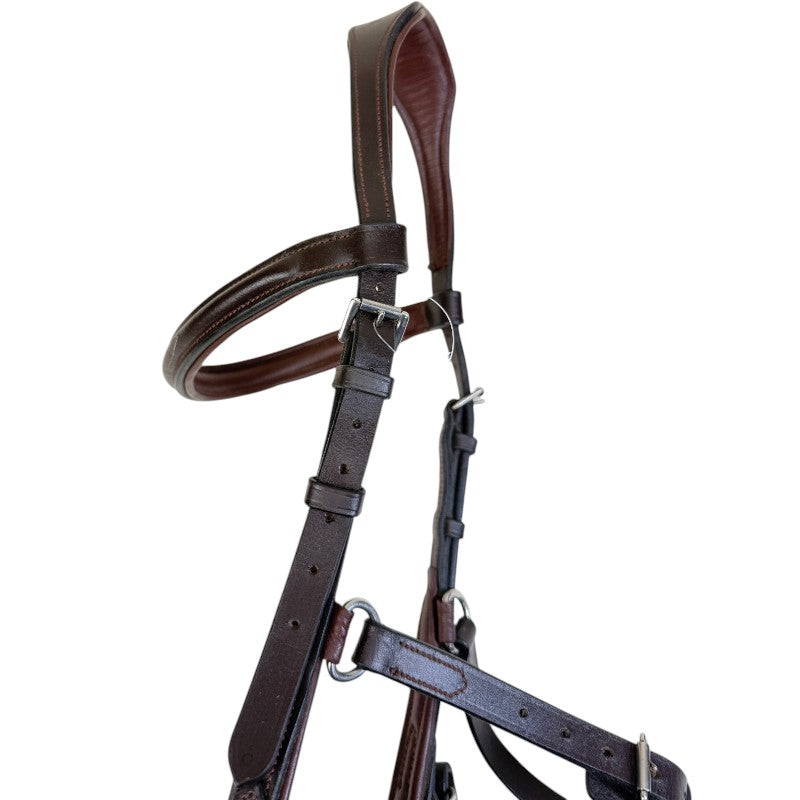 Rambo Micklem Fancy Stitched Competition Bridle in Brown