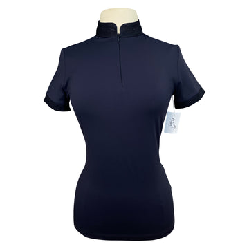 Pikeur Short Sleeve Functional Polo in Navy 