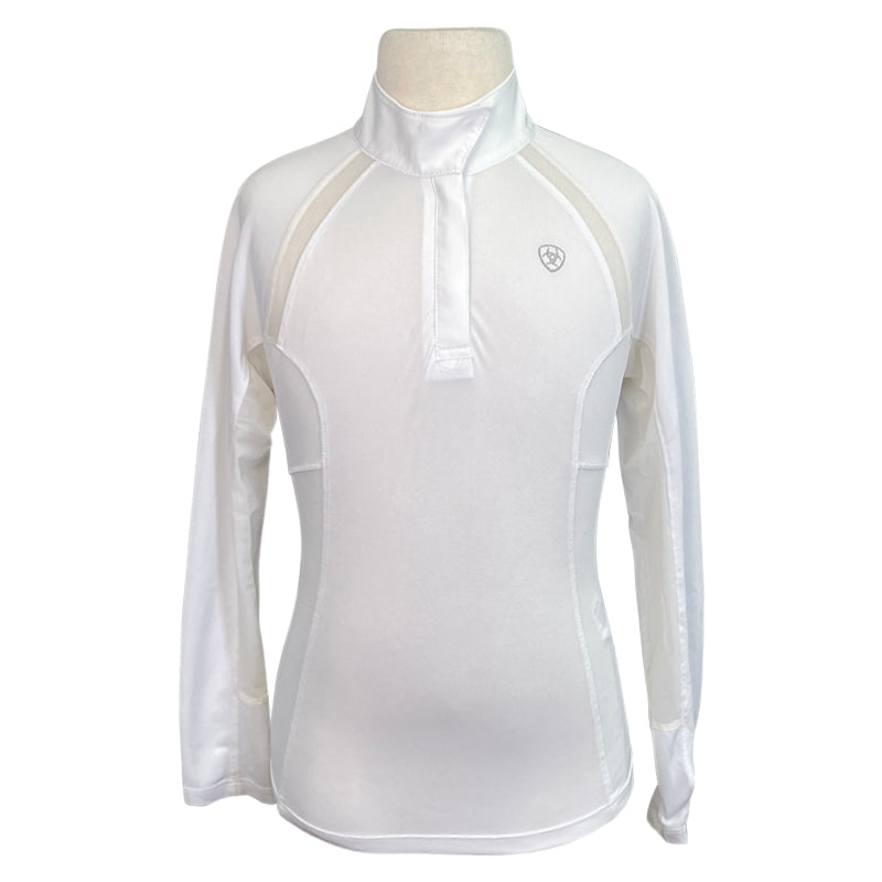 Ariat 'Sunstopper 2.0' Show Shirt in White - Children's Large