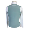 Cavalleria Toscana Perforated Training Polo in Seafoam/White - Children's 10