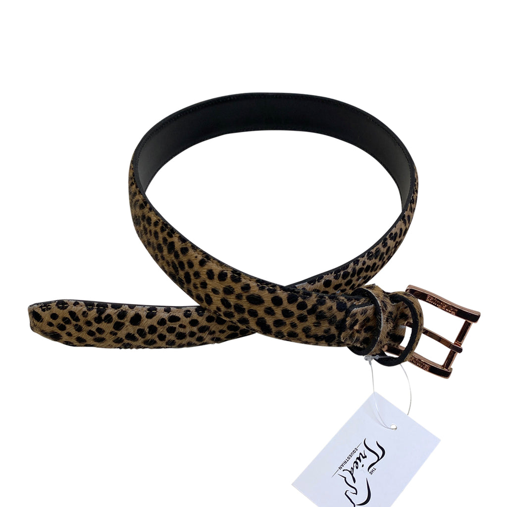 Kingsley Leather Belt in Leopard