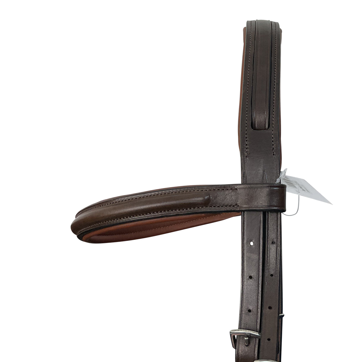 M. Toulouse Jumper Bridle w/Rope Gag Cheeks in Chocolate/Cognac