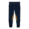 SmartPak Piper Denim Knee Patch Breeches in Blue Denim