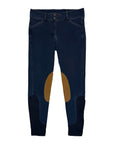 SmartPak Piper Denim Knee Patch Breeches in Blue Denim