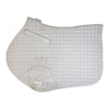 Roma Quilt Shaped Saddle Pad in White