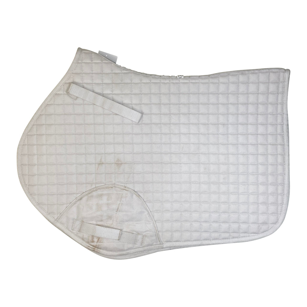 Roma Quilt Shaped Saddle Pad in White