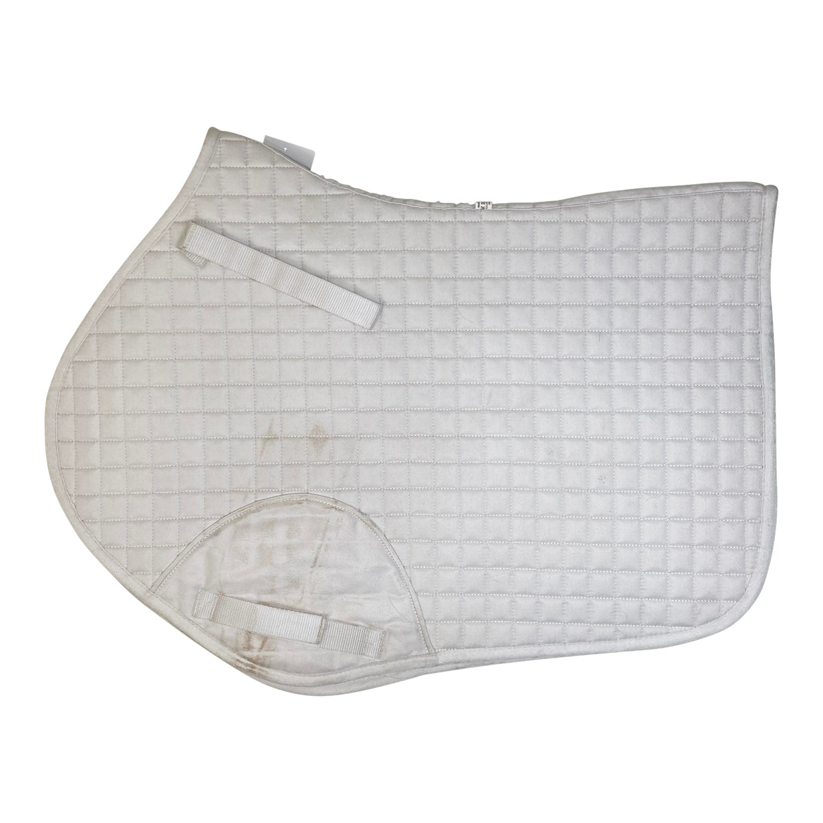 Roma Quilt Shaped Saddle Pad in White