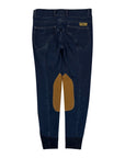 SmartPak Piper Denim Knee Patch Breeches in Blue Denim