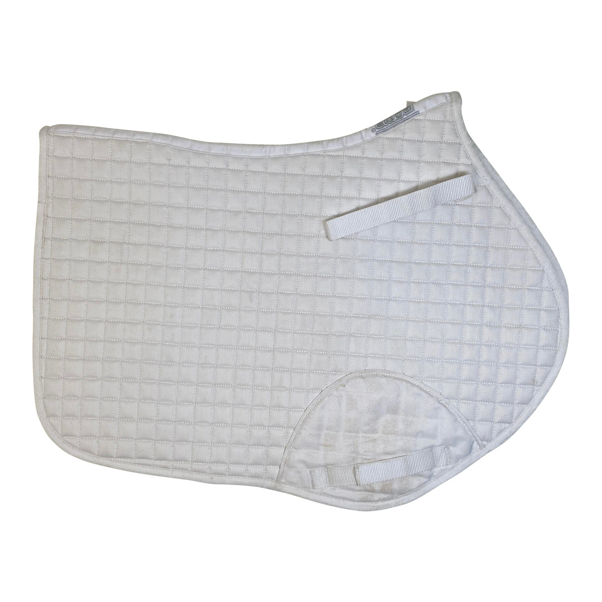 Roma Quilt Shaped Saddle Pad in White