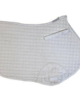Roma Quilt Shaped Saddle Pad in White