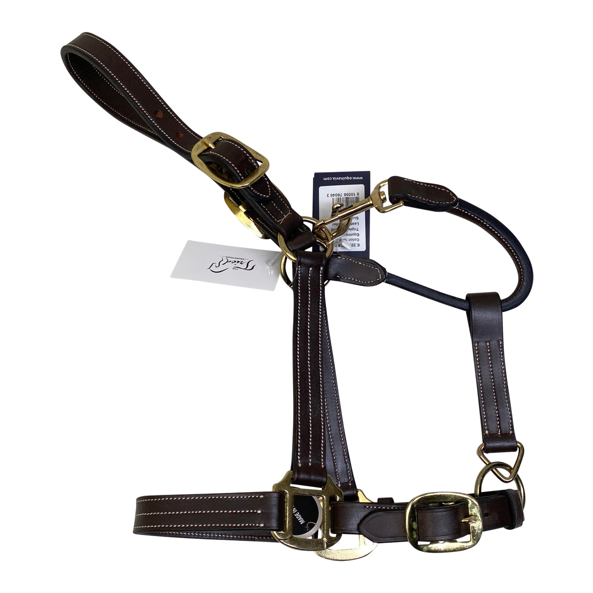 Equinavia 'Valkyrie' Triple Stitch Halter in Brown