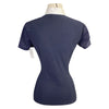 Back of Cavalleria Toscana 'Tech Tape' Competition Shirt in Navy - Women's Large