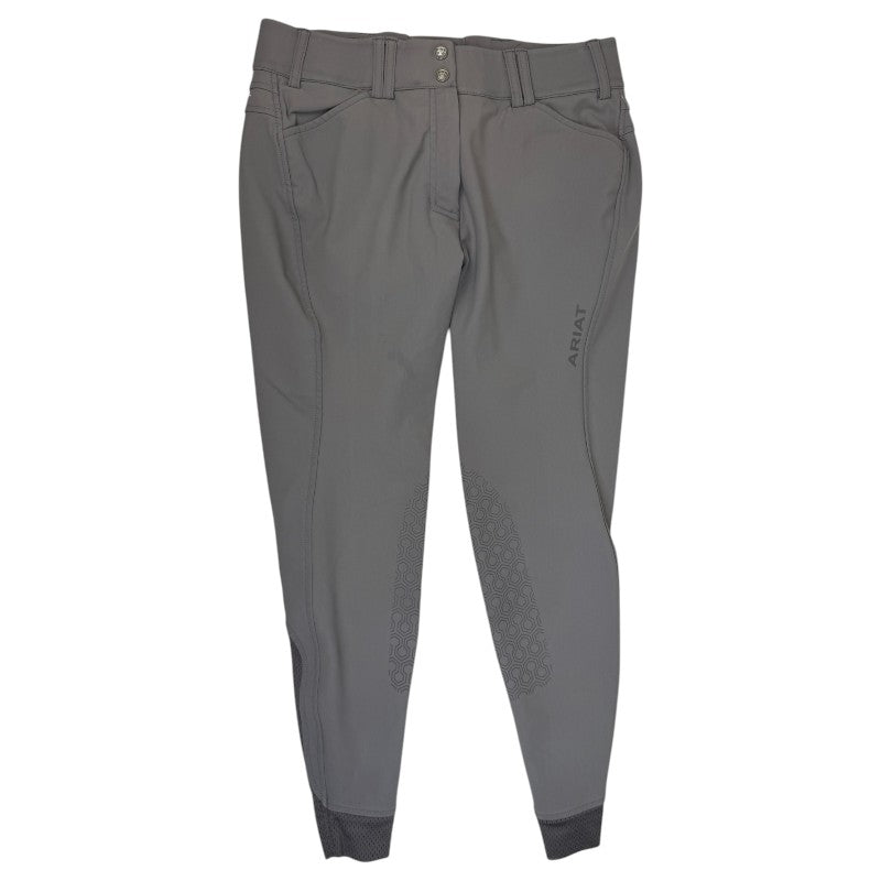 Ariat 'Tri Factor' Knee Patch Breeches in Grey