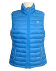 Front of Ariat 'Ideal Down' Vest in Aqua - Women's XS