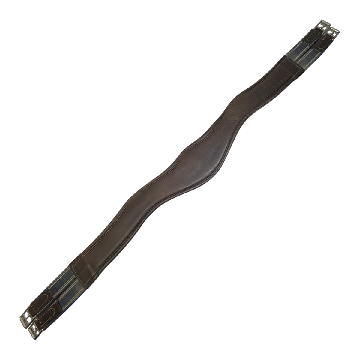 Showmark Fancy Stitched Overlay Girth in Brown