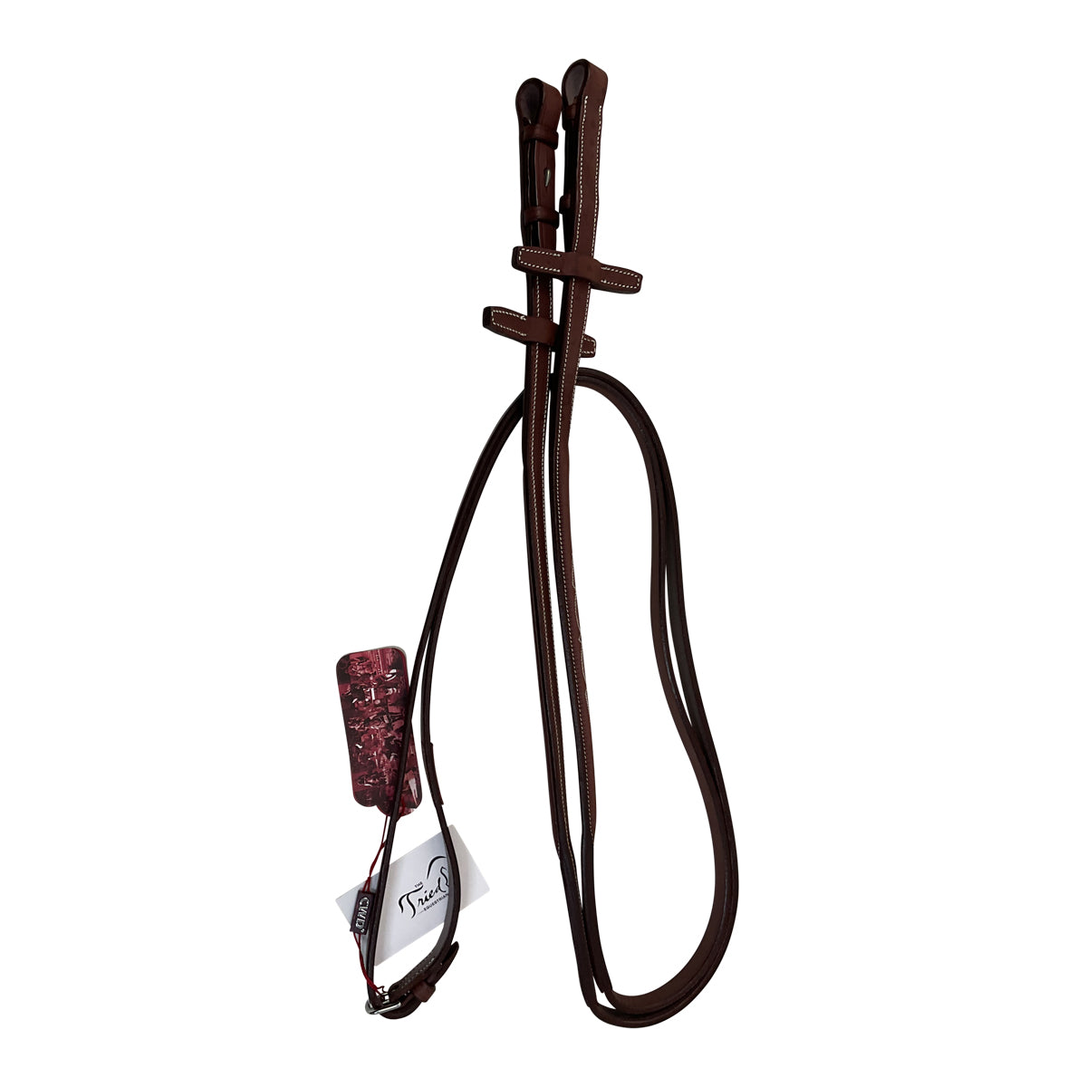 CWD Fancy Raised Reins in Brown
