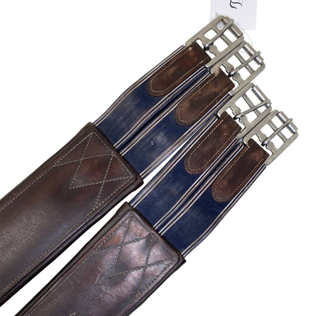 Dover Saddlery Fancy Stitched Girth in Brown - 50"