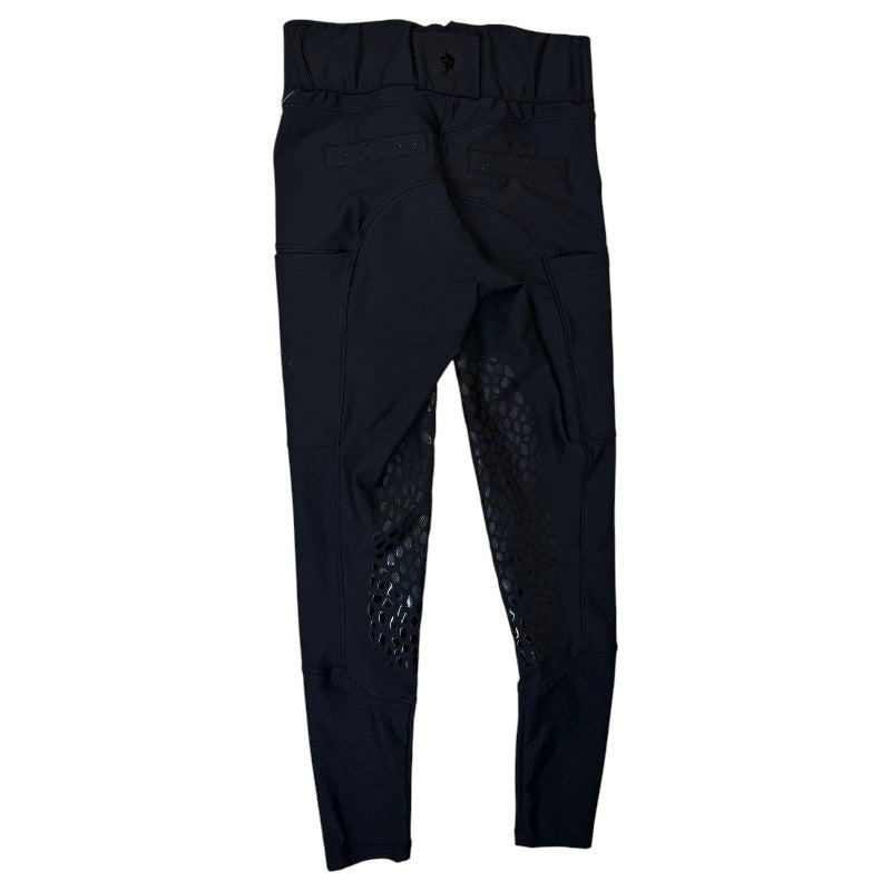 Sync Equestrian Dragon Rhinestone Breeches in Black