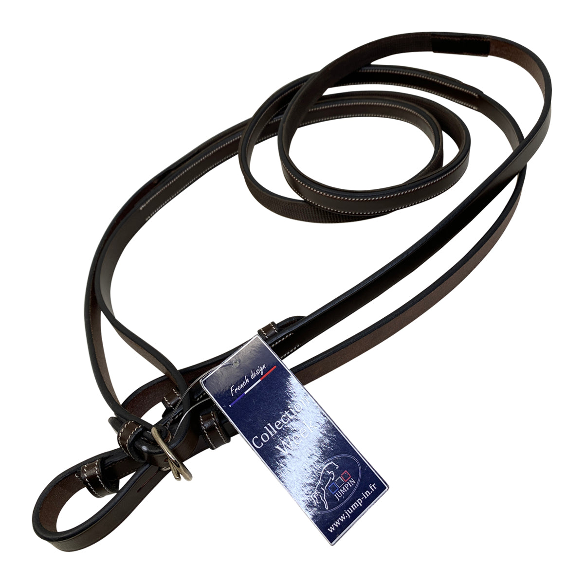 Jump&#39;in One Sided Rubber Reins in Brown