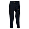 Sync Equestrian Dragon Rhinestone Breeches in Black