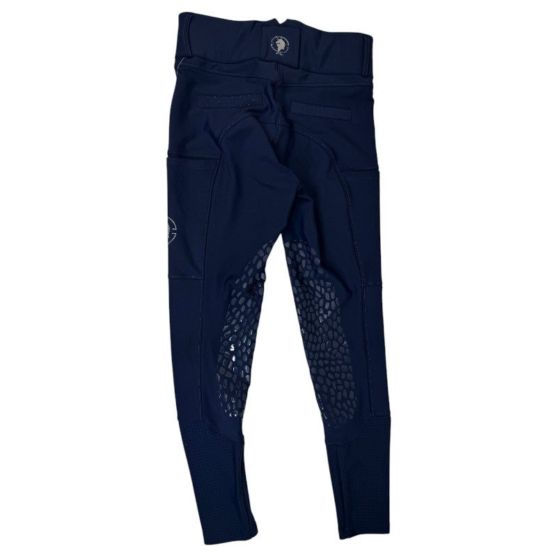 Sync Equestrian Dragon Rhinestone Breeches in Navy