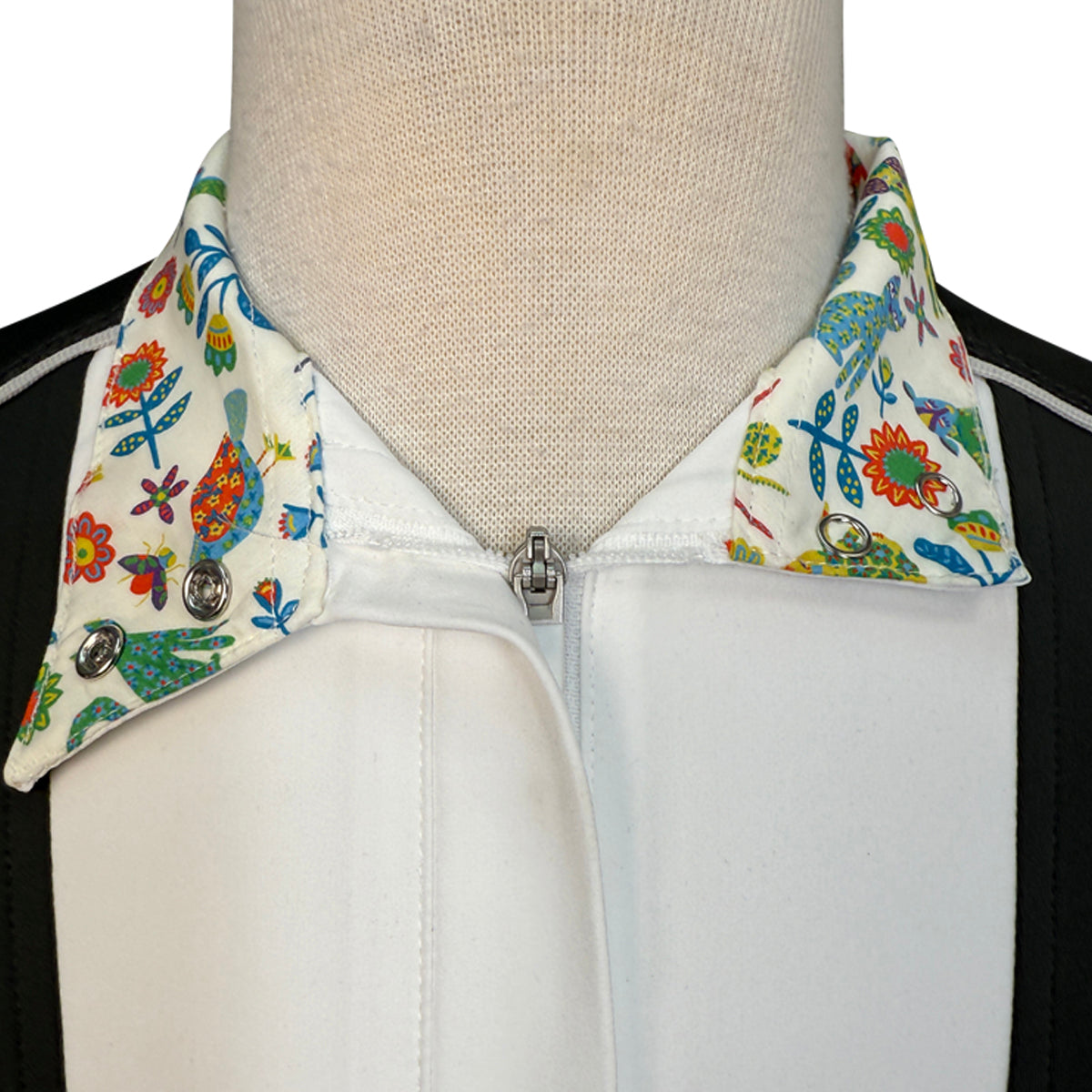 Chestnut Bay SkyCool® 'Liberty' Youth Long Sleeve Show Shirt in Raven/Floral Animals